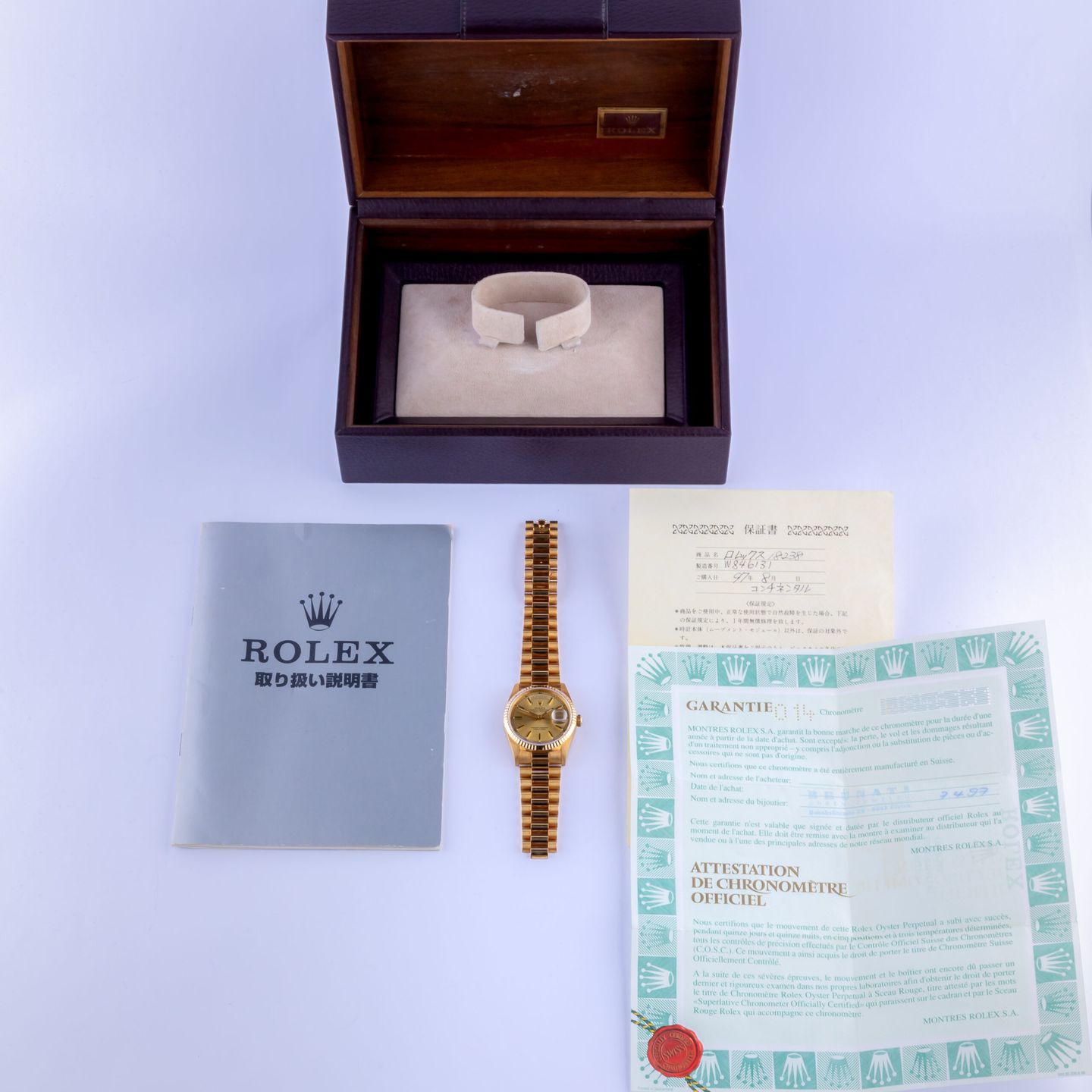 Rolex Day-Date 36 18238 (1995) - 36mm Geelgoud (8/8)