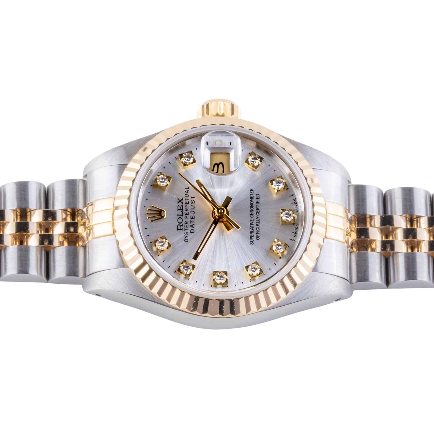 Rolex Lady-Datejust 69173 (1992) - Silver dial 26 mm Gold/Steel case (5/8)