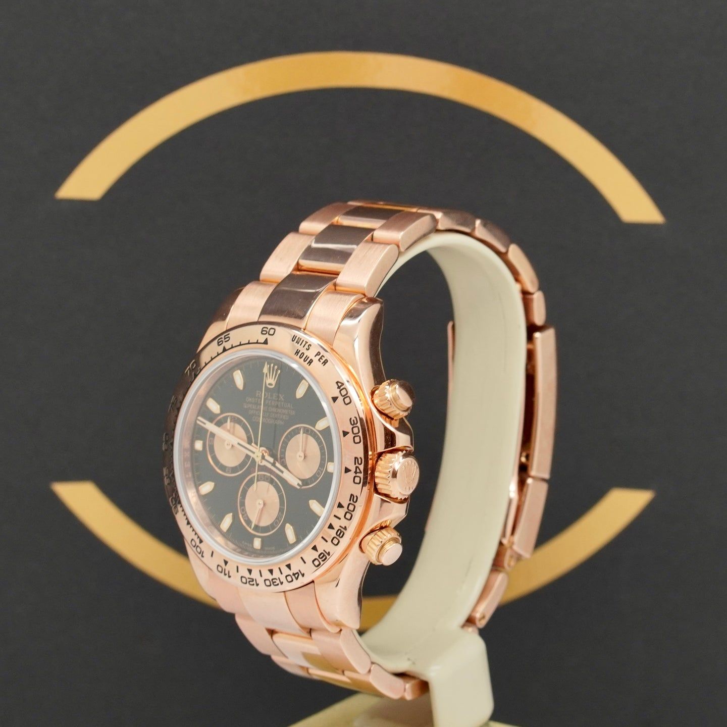 Rolex Daytona 116505 (2009) - Black dial 40 mm Rose Gold case (2/7)