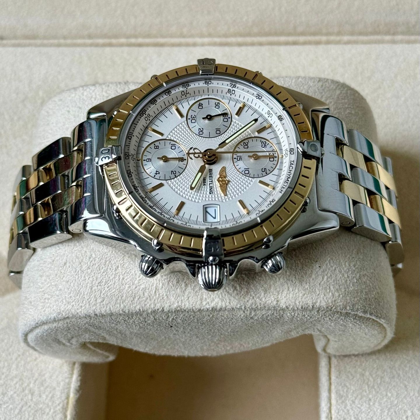 Breitling Chronomat D13050 (1996) - Pearl dial Unknown Steel case (4/7)