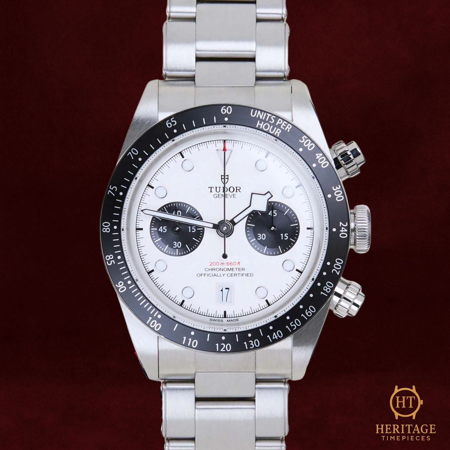 Tudor Black Bay Chrono 79360N (2022) - Wit wijzerplaat 41mm Staal (2/8)