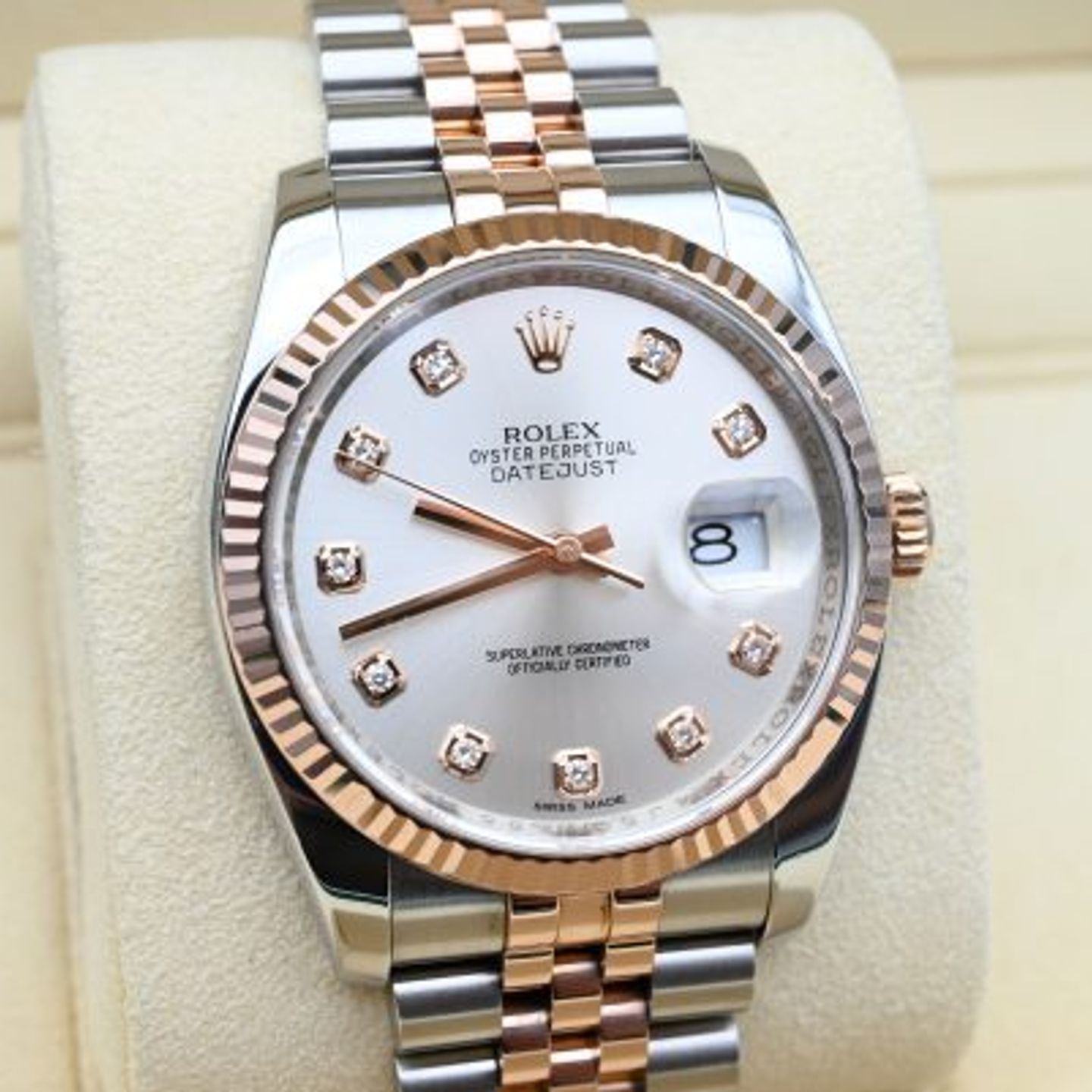 Rolex Datejust 36 116231 (2013) - Silver dial 36 mm Gold/Steel case (6/8)