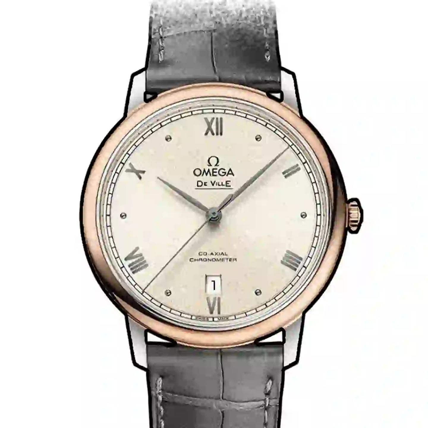 Omega De Ville Prestige 424.23.40.20.09.001 (2025) - Roze wijzerplaat 40mm Staal (2/2)