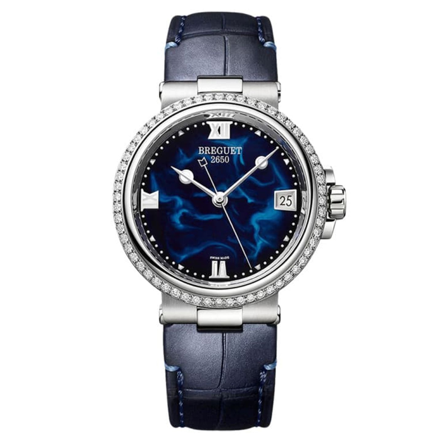 Breguet Marine 9518ST/E2/984/D000 (2022) - Blauw wijzerplaat Onbekend Staal (1/1)