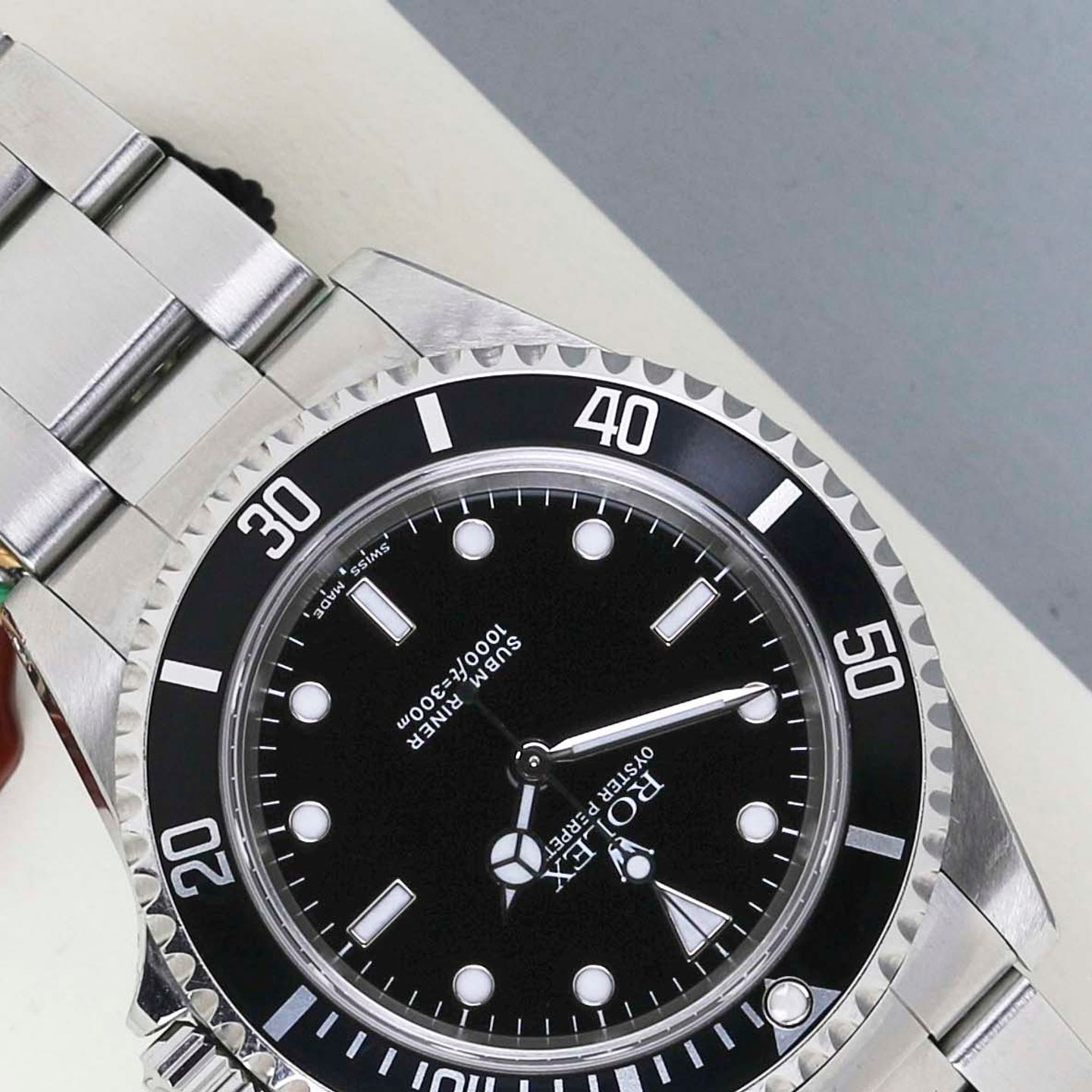 Rolex Submariner No Date 14060M (2001) - Zwart wijzerplaat 40mm Staal (4/8)