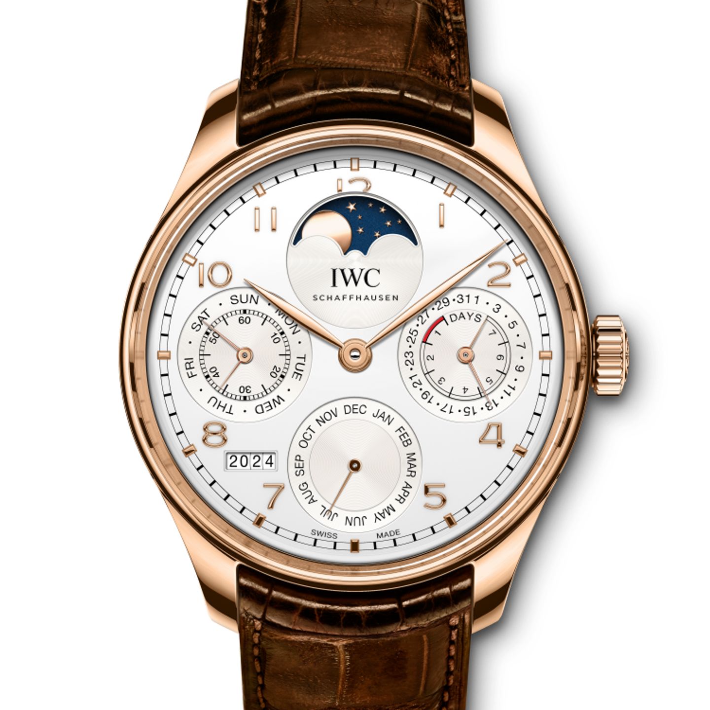 IWC Portuguese Perpetual Calendar IW503302 (2023) - Zilver wijzerplaat 44mm Roségoud (1/1)