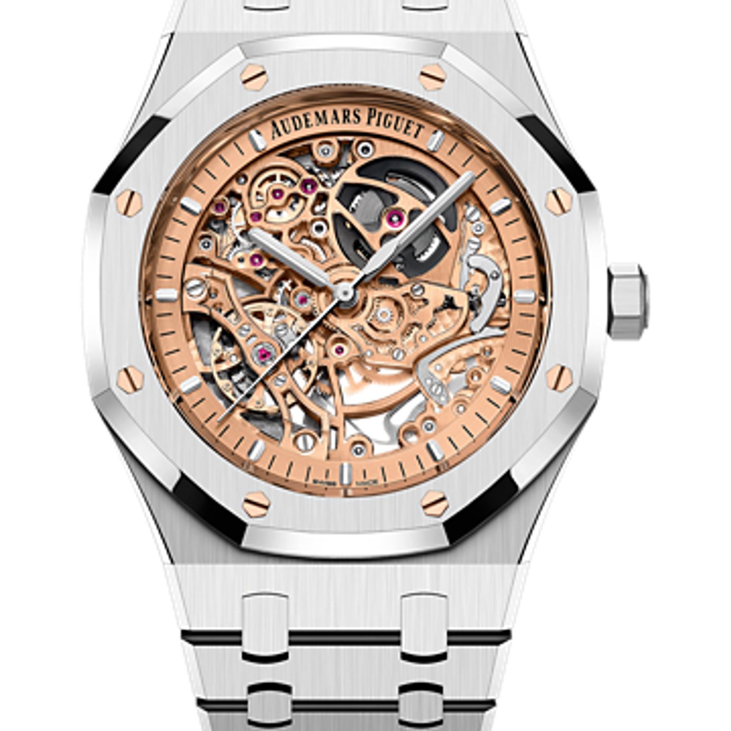 Audemars Piguet Royal Oak Double Balance Wheel Openworked 15407ST.OO.1220ST.02 (2025) - Transparent dial 41 mm Steel case (1/1)