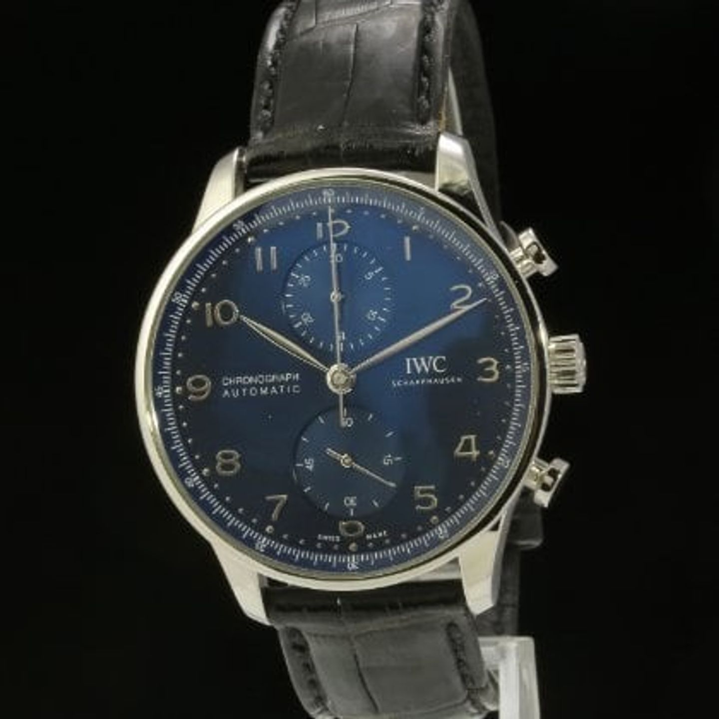 IWC Portuguese Chronograph IW371606 (2020) - Blue dial 41 mm Steel case (5/9)