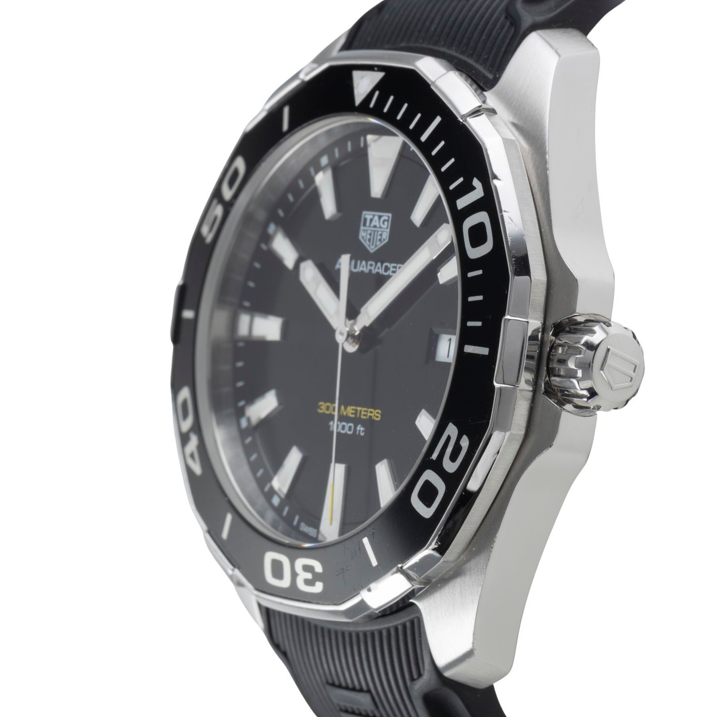 TAG Heuer Aquaracer 300M WAY101A (2017) - Black dial 43 mm Steel case (6/8)