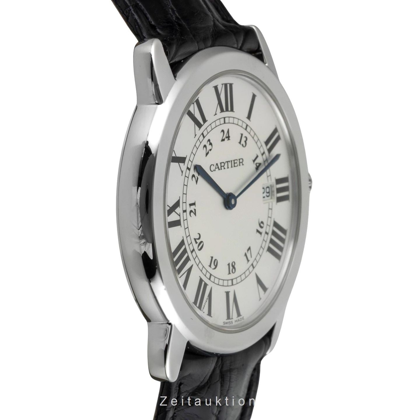 Cartier Ronde Solo de Cartier W6700255 (Unknown (random serial)) - Silver dial 36 mm Steel case (6/8)