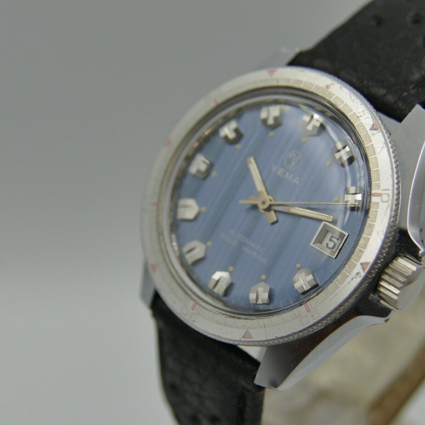 Yema Vintage Unknown (Onbekend (willekeurig serienummer)) - Blauw wijzerplaat 38mm Onbekend (16/16)