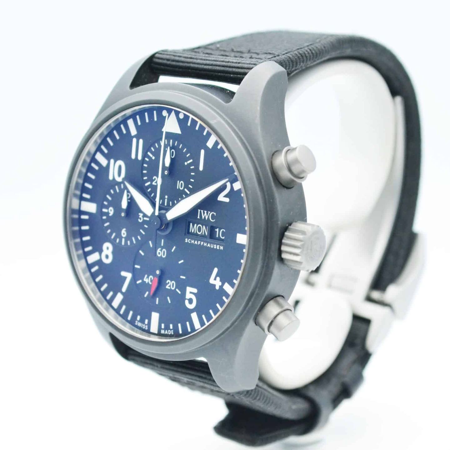 IWC Pilot Chronograph Top Gun IW389101 (2020) - Zwart wijzerplaat 45mm Keramiek (2/7)