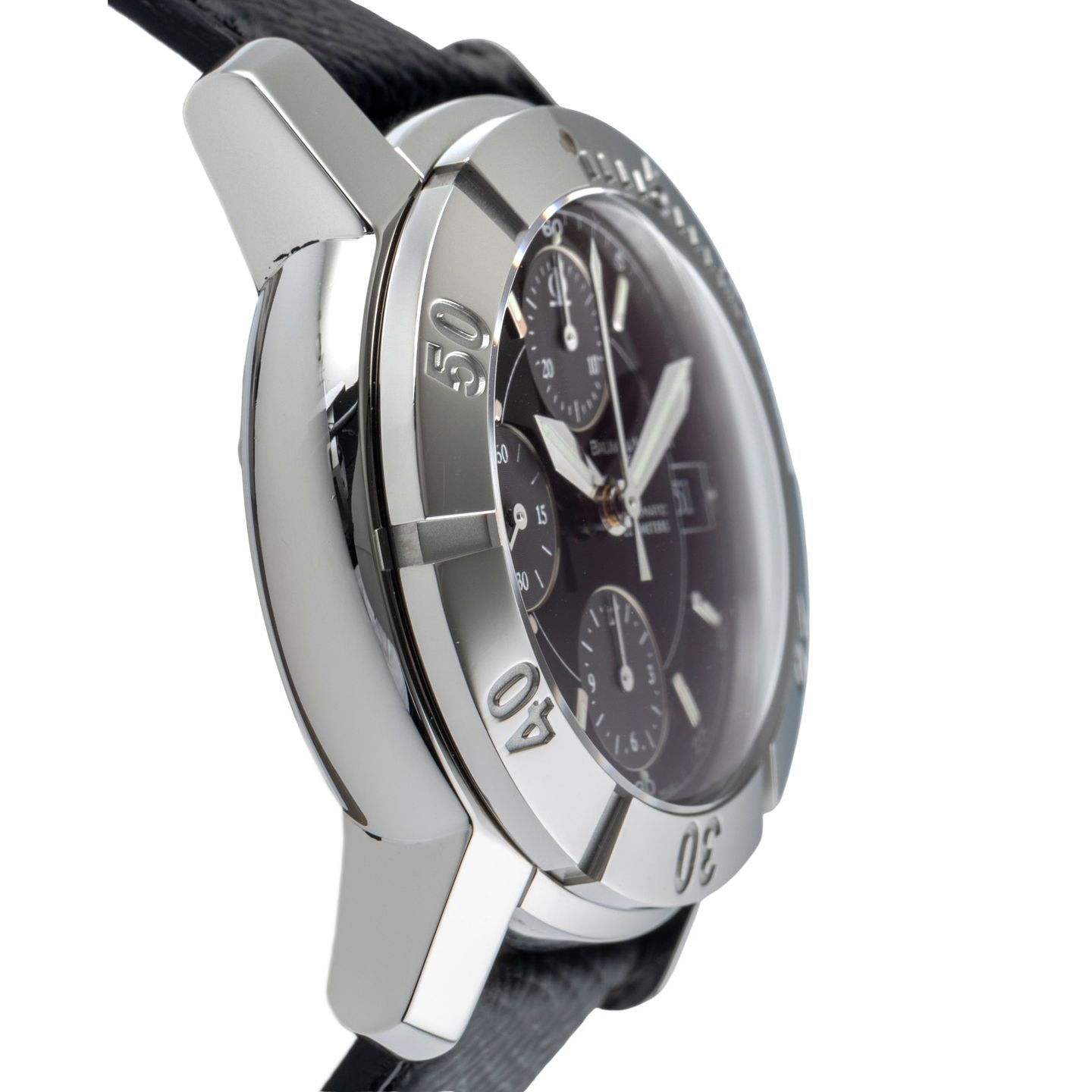 Baume & Mercier Capeland 65352 (2007) - Black dial 40 mm Steel case (7/8)