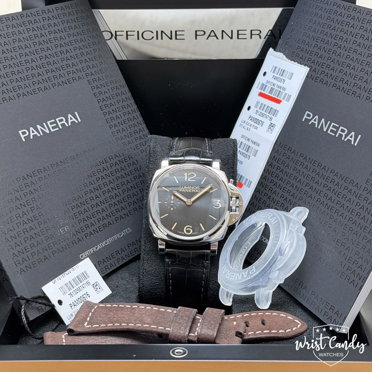 Panerai Luminor Due PAM00676 (2016) - Black dial 42 mm Steel case (8/8)