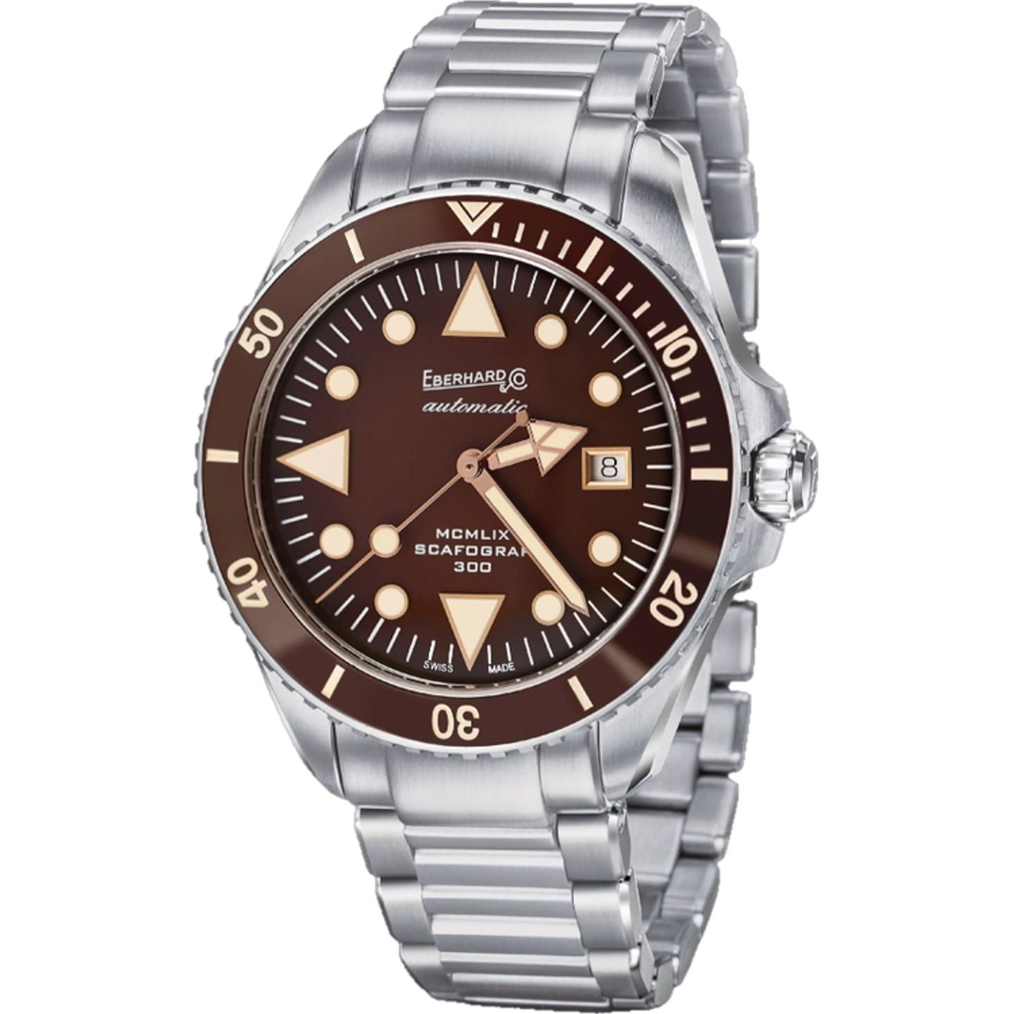 Eberhard & Co. Scafograf 300 41034.10/VS CA2C (2026) - Brown dial 43 mm Steel case (1/1)