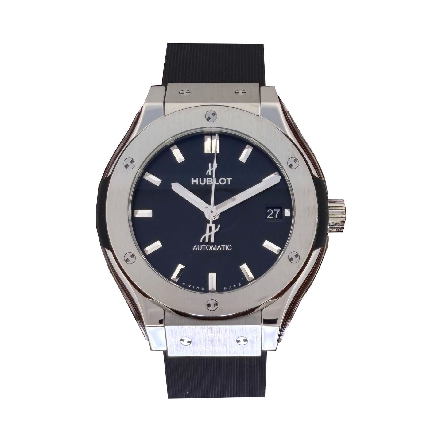 Hublot Classic Fusion 565.NX.1470.RX (2025) - Zwart wijzerplaat 38mm Titanium (1/1)