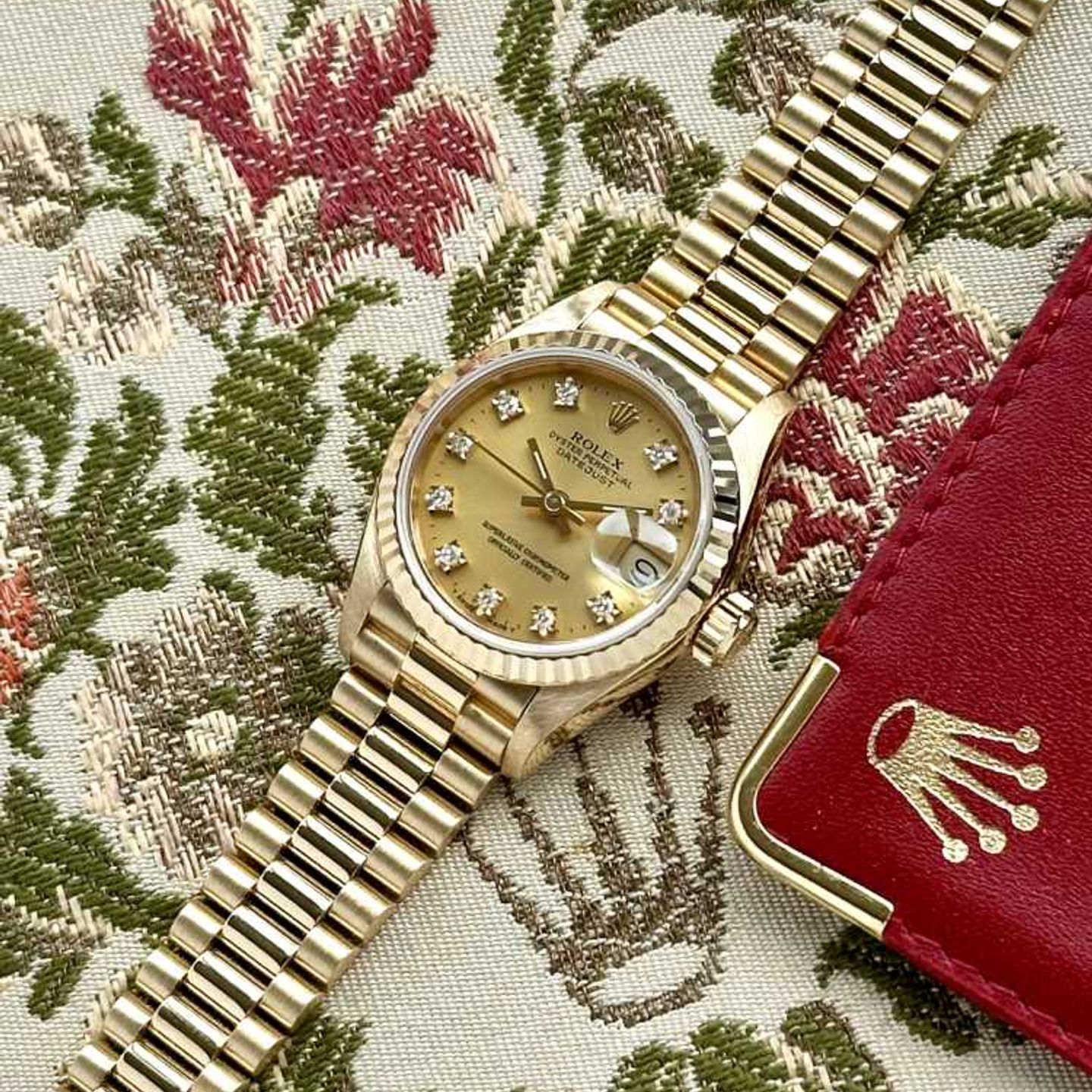 Rolex Lady-Datejust 69178G (1989) - Gold dial 26 mm Yellow Gold case (5/8)