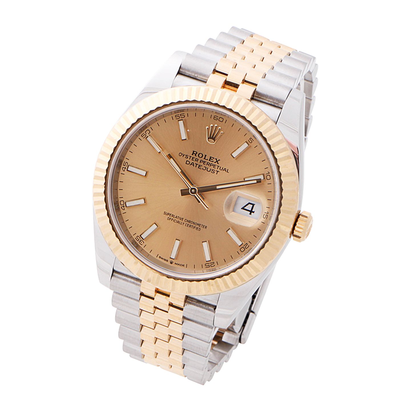 Rolex Datejust 41 126333 (2024) - Champagne dial 41 mm Gold/Steel case (2/4)