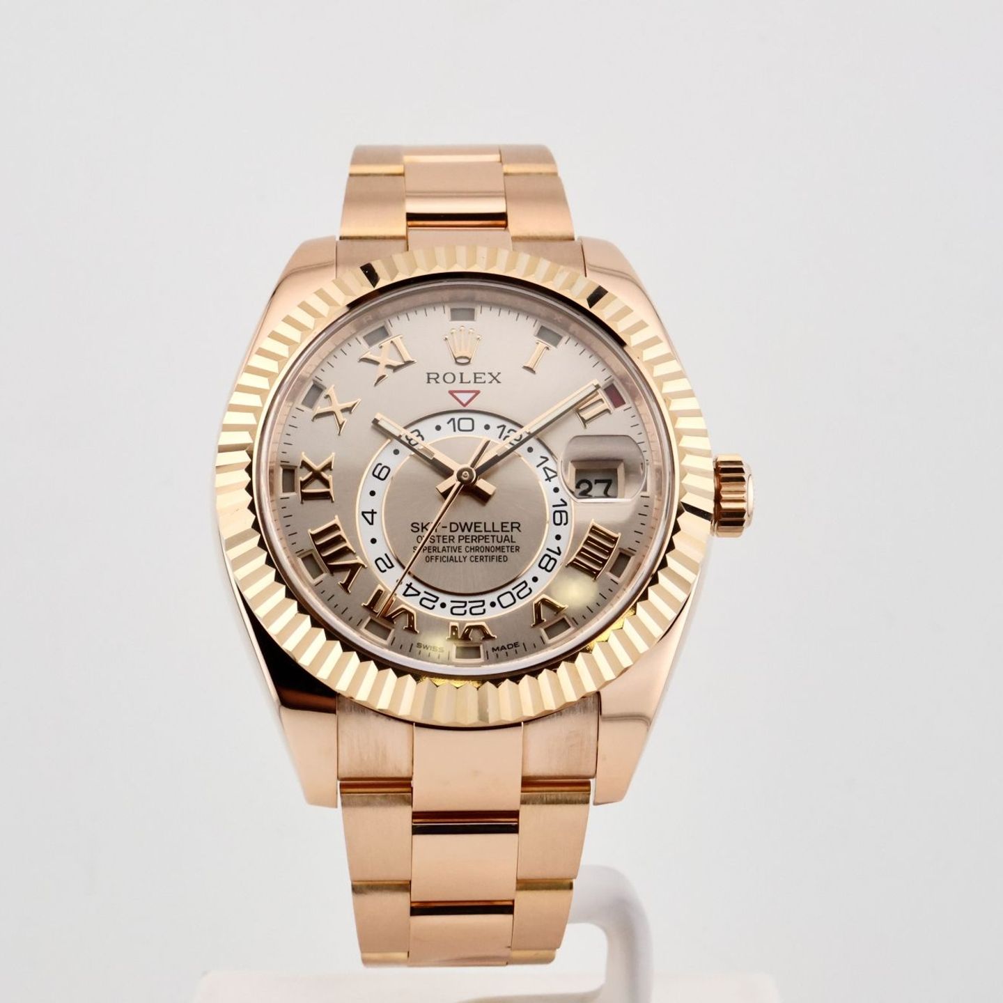 Rolex Sky-Dweller 326935 (2016) - Roze wijzerplaat 42mm Roségoud (1/8)