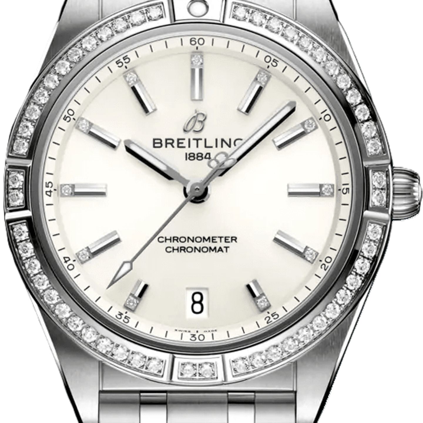 Breitling Chronomat 36 A10380591A1A1 (2025) - Wit wijzerplaat 36mm Staal (1/1)