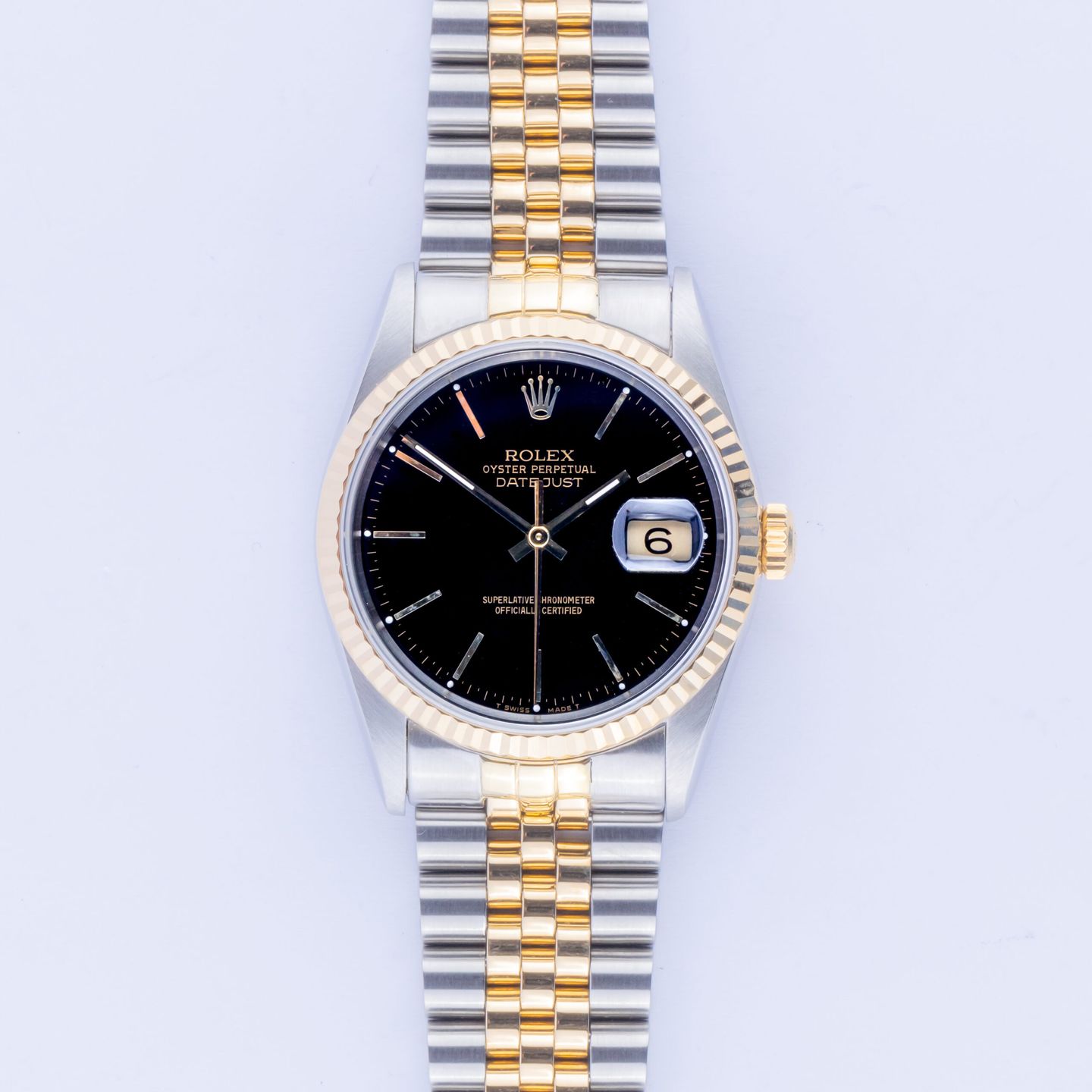 Rolex Datejust 36 16233 (1991) - 36 mm Gold/Steel case (3/8)