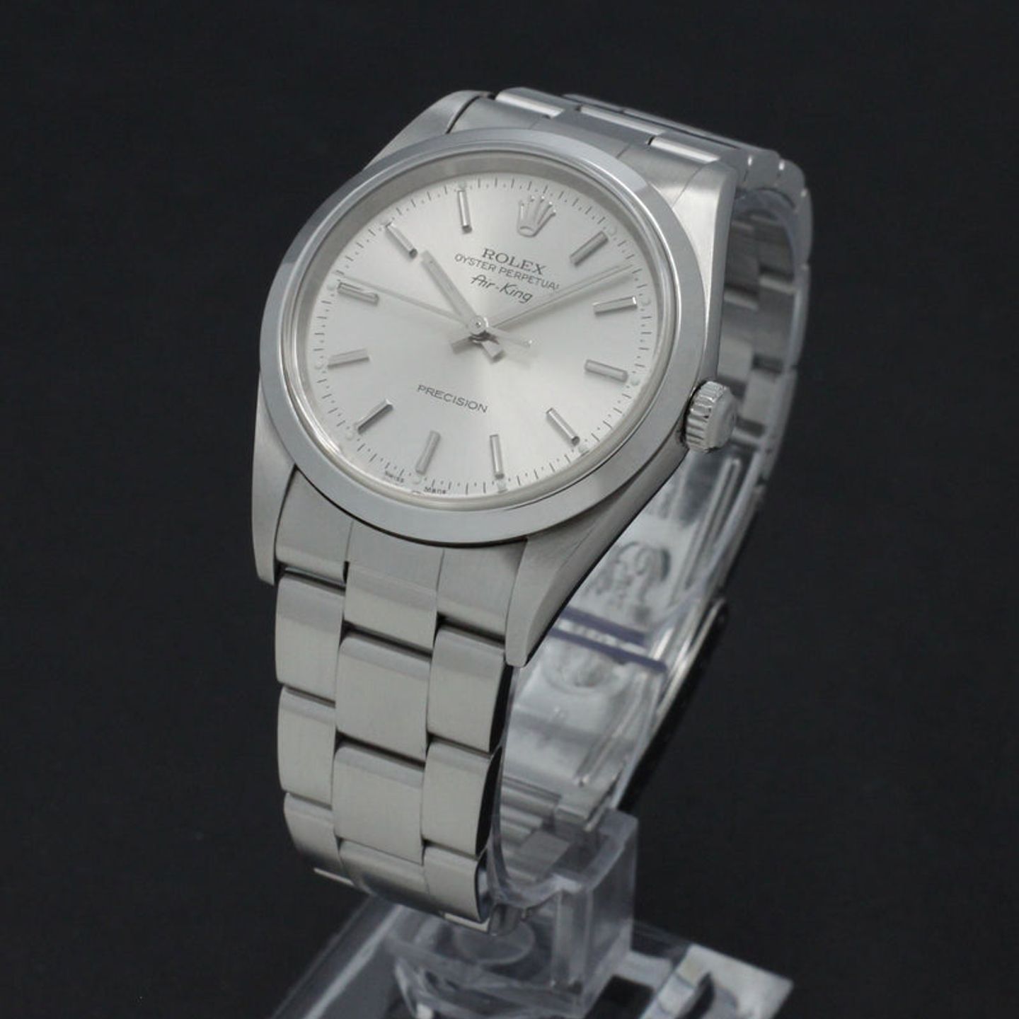 Rolex Air-King 14000 (2000) - Silver dial 34 mm Steel case (2/7)