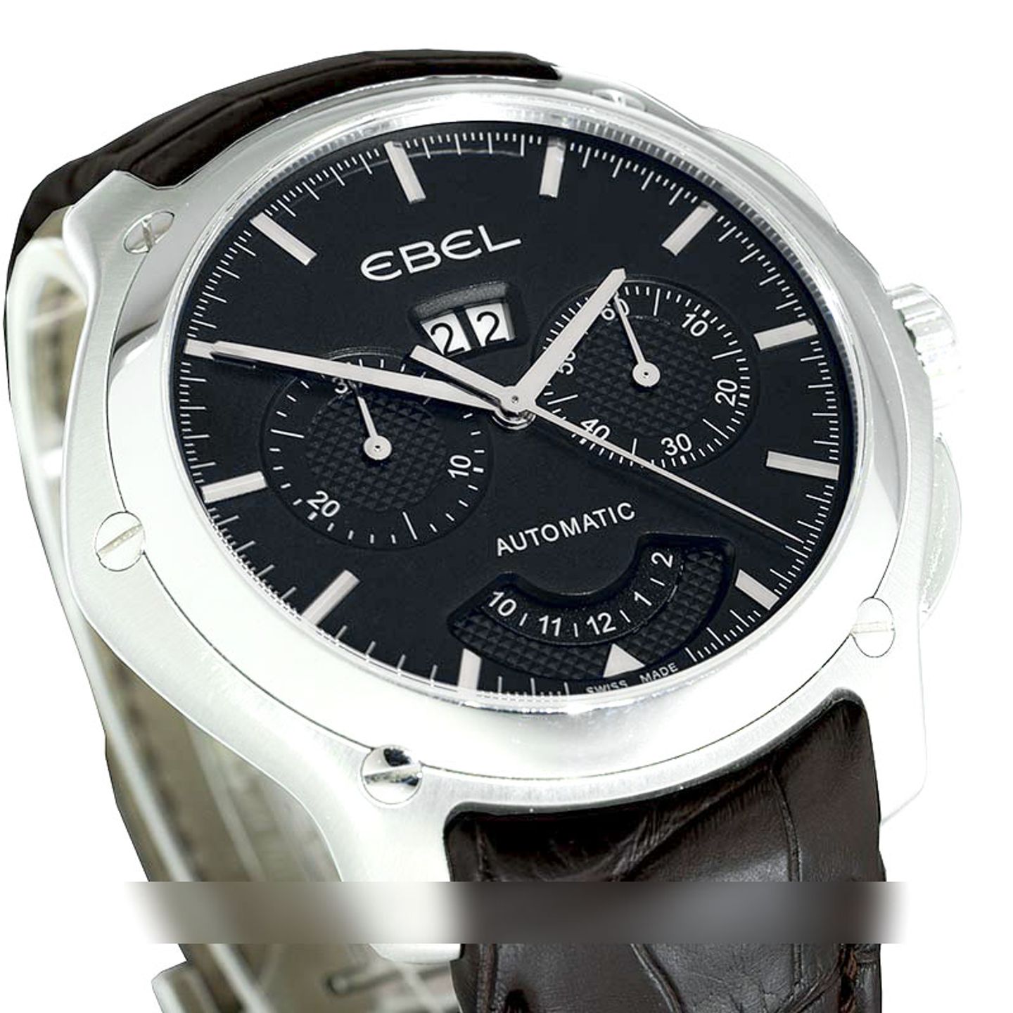 Ebel Classic Hexagon E9305F71 (Onbekend (willekeurig serienummer)) - Zwart wijzerplaat 48mm Staal (3/5)