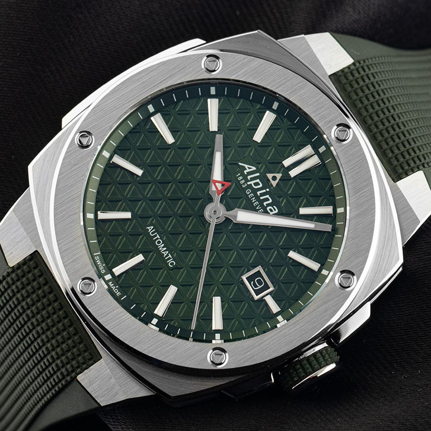 Alpina Alpiner AL-525GR4AE6 (Unknown (random serial)) - Green dial 41 mm Steel case (3/7)
