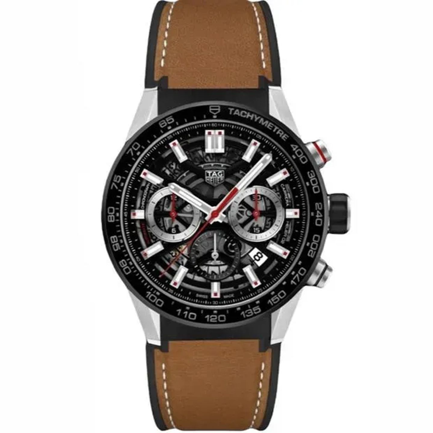 TAG Heuer Carrera CBG2A10.FT6169 (2023) - Transparent dial 45 mm Steel case (6/6)