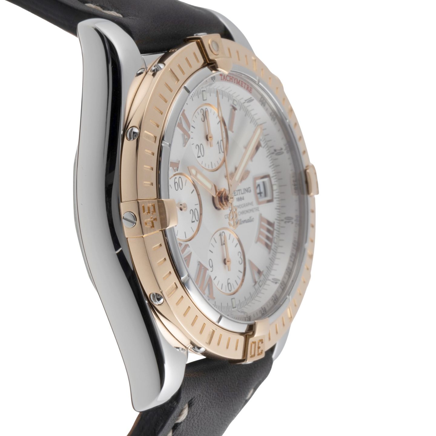 Breitling Chronomat Evolution C13356 (2006) - White dial 44 mm Steel case (7/8)