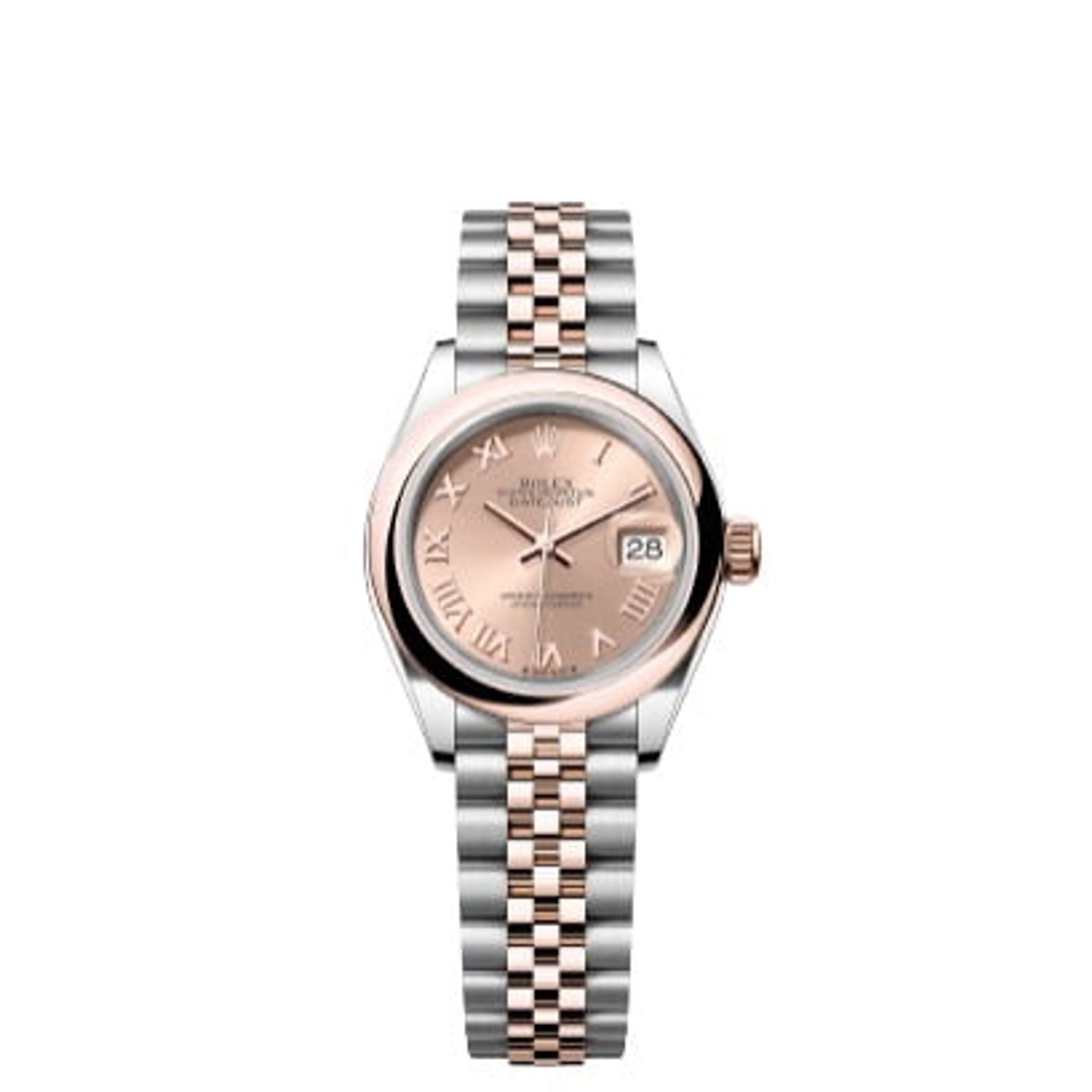 Rolex Lady-Datejust 279161 (2022) - Pink dial 28 mm Steel case (1/6)