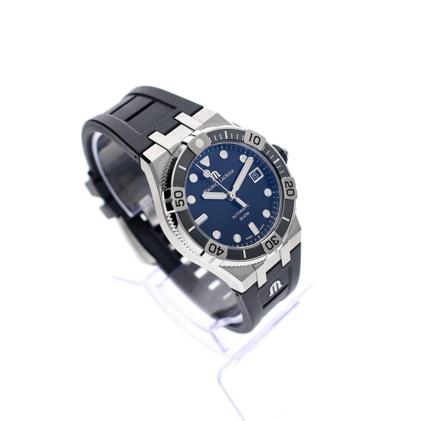 Maurice Lacroix Aikon AI6057-SSL20-330-2 (2023) - Black dial 38 mm Steel case (4/8)