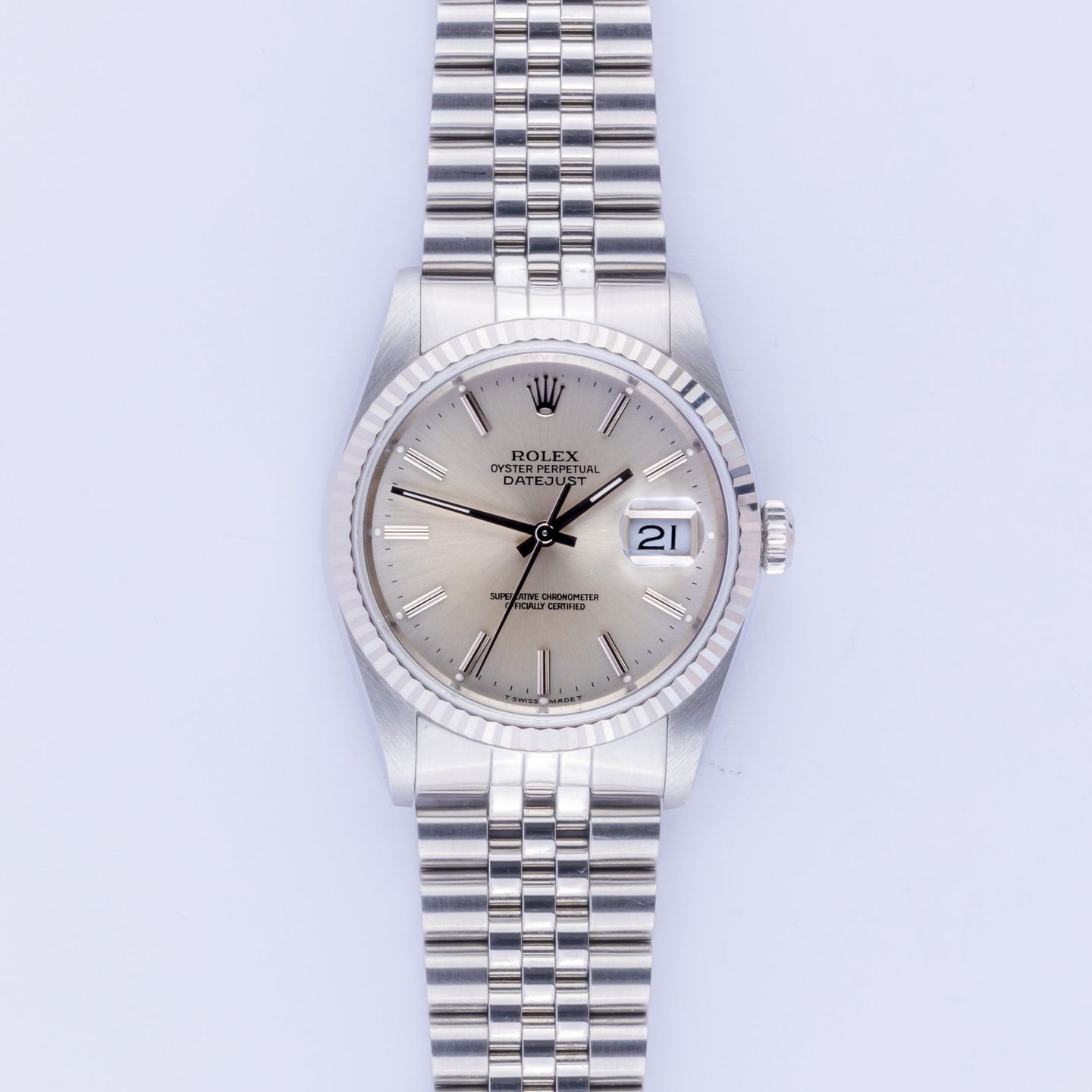 Rolex Datejust 36 16234 (1990) - Silver dial 36 mm Steel case (3/8)