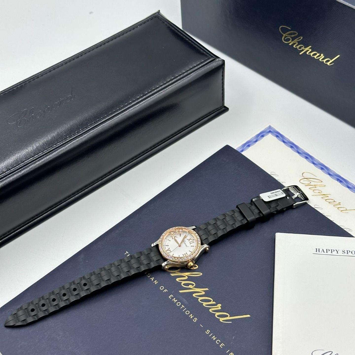 Chopard Happy Sport 278590-6003 (2023) - White dial 30 mm Rose Gold case (7/8)