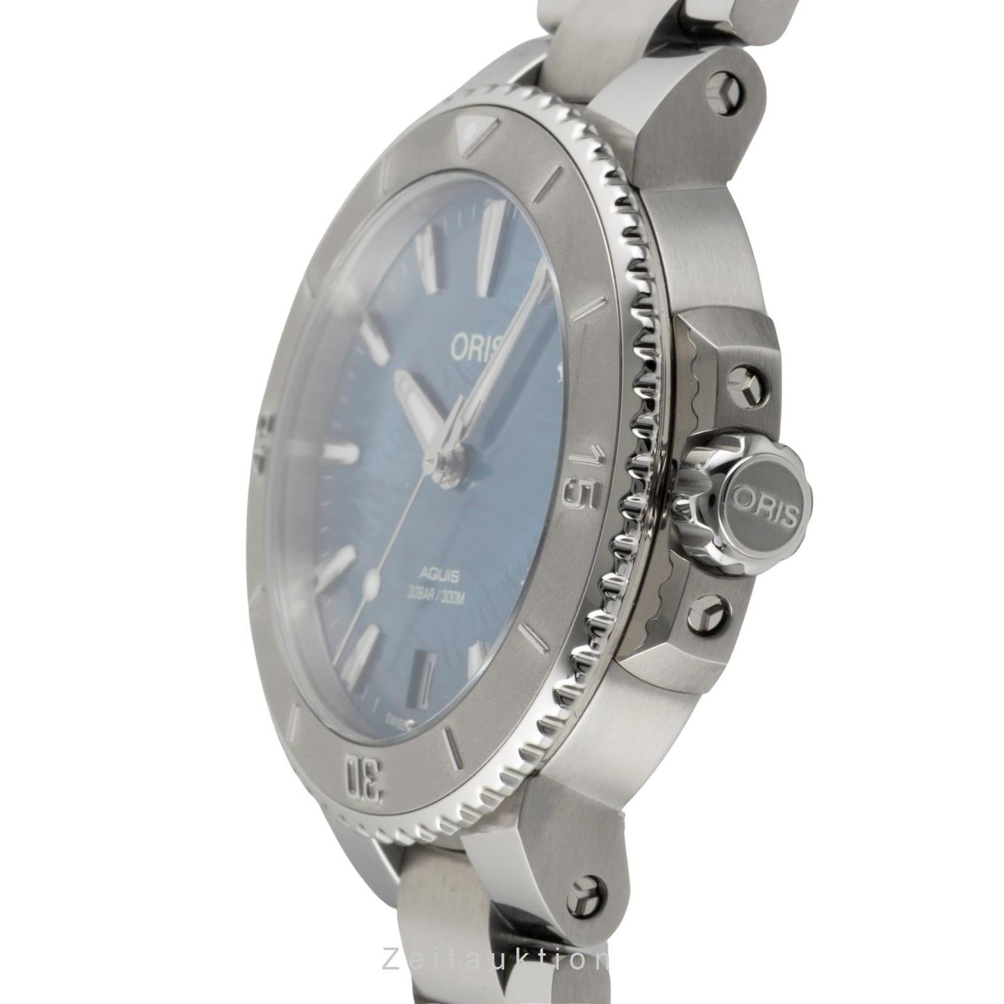Oris Aquis Date 01 733 7770 4155-07 8 18 05P (Unknown (random serial)) - Blue dial 37 mm Steel case (5/8)