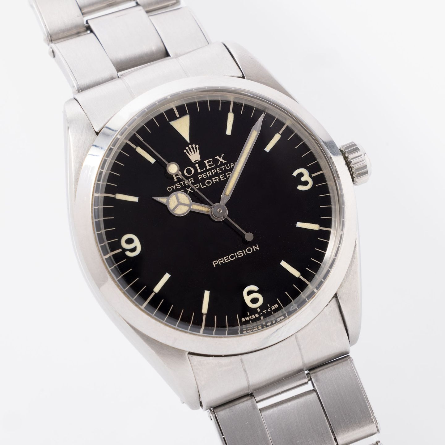 Rolex Explorer 5500 (1967) - Zwart wijzerplaat 34mm Staal (3/8)