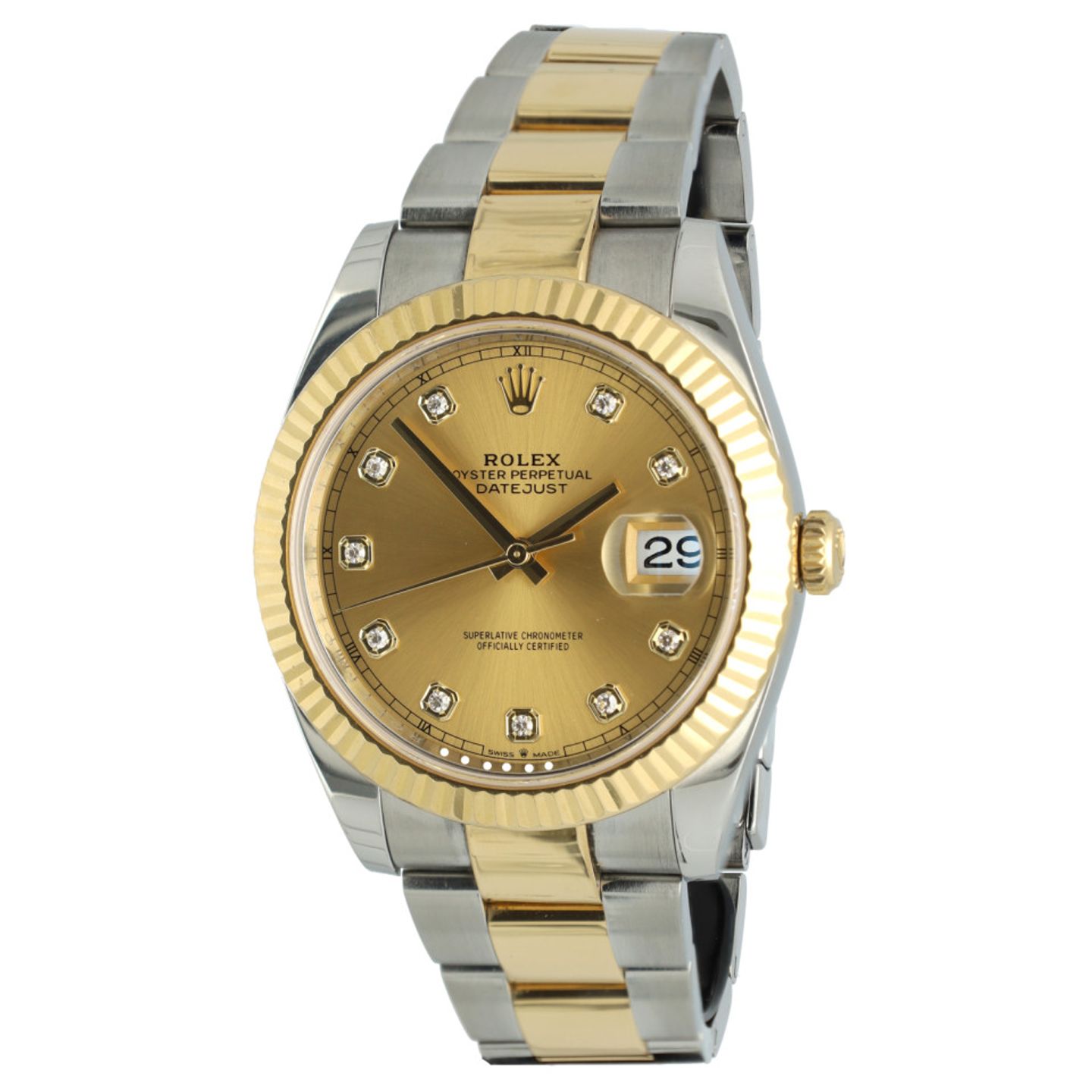 Rolex Datejust 41 126333 (2023) - Champagne dial 41 mm Gold/Steel case (1/7)
