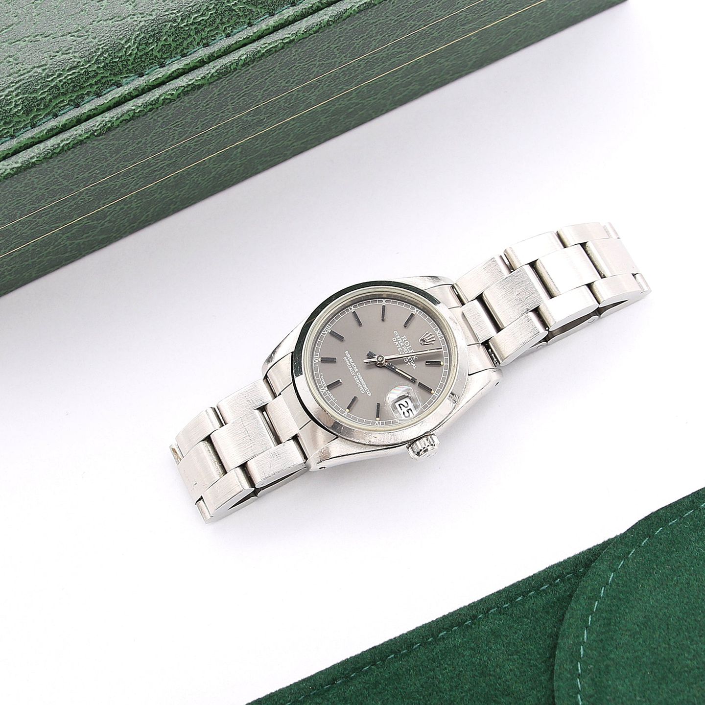 Rolex Datejust 31 68240 (Onbekend (willekeurig serienummer)) - Grijs wijzerplaat 31mm Staal (1/7)