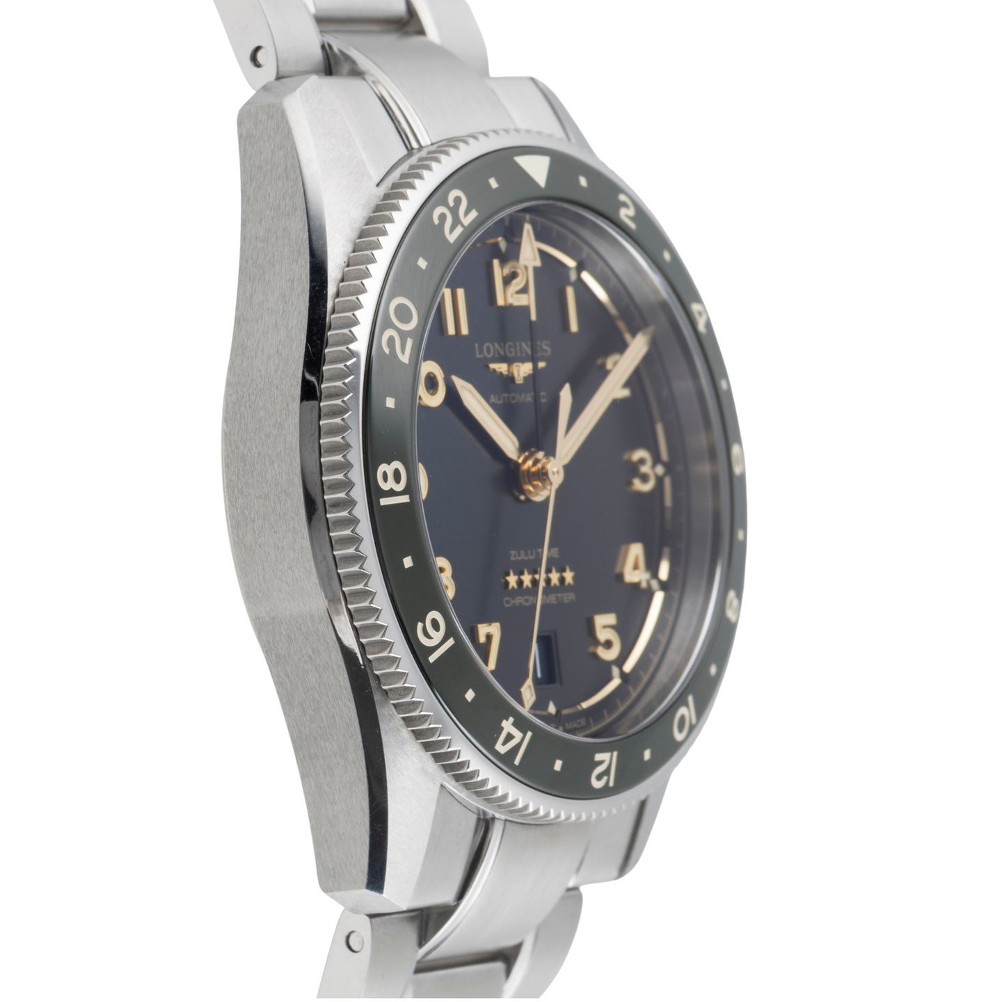 Longines Spirit L3.802.4.63.6 (Unknown (random serial)) - Black dial 39 mm Steel case (7/8)