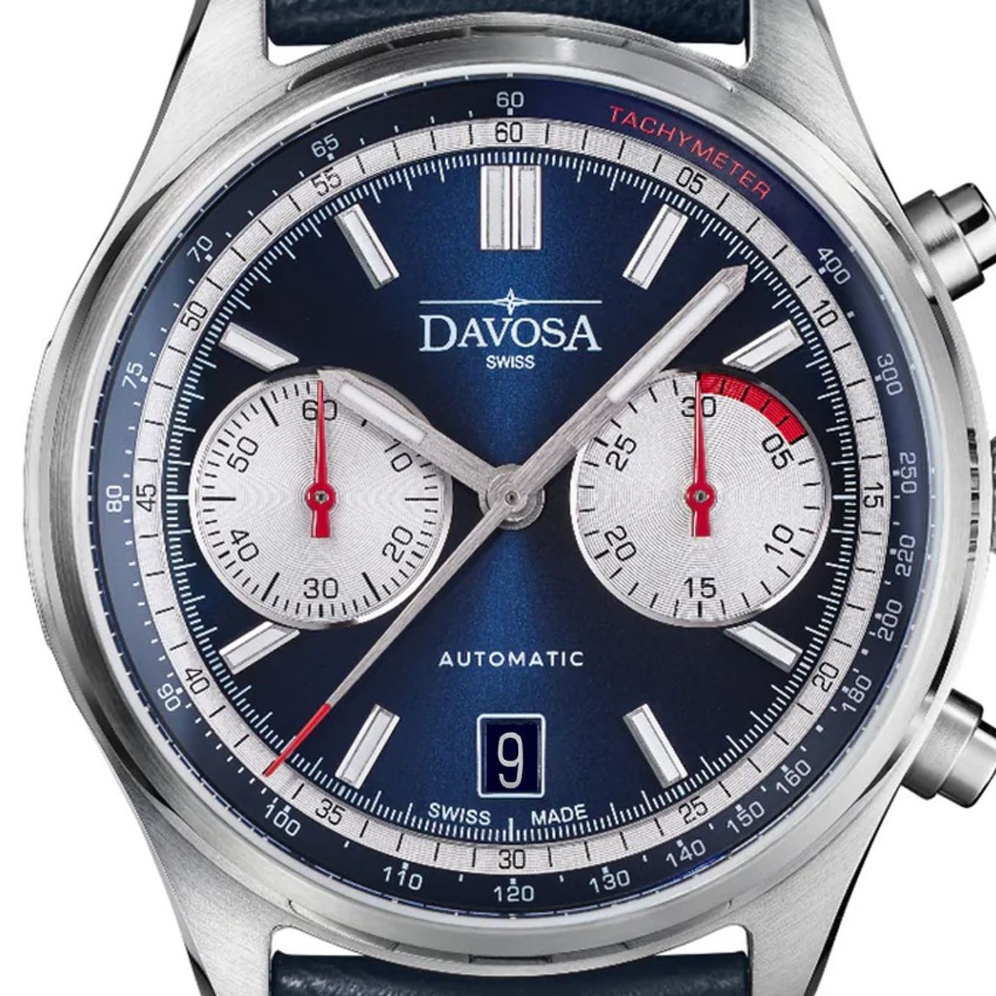 Davosa Unknown 161.536.45 (Unknown (random serial)) - Blue dial 42 mm Steel case (1/6)