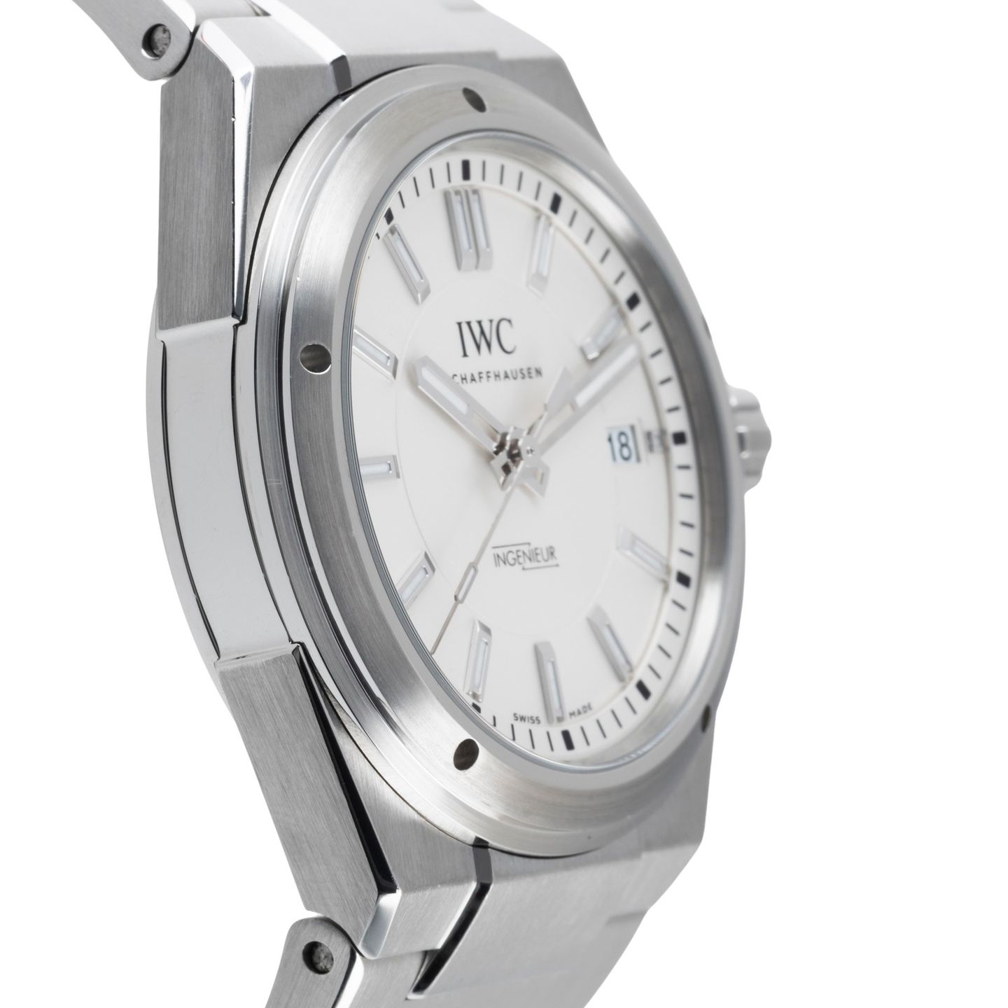 IWC Ingenieur Automatic IW323904 (Unknown (random serial)) - Silver dial 40 mm Steel case (7/8)