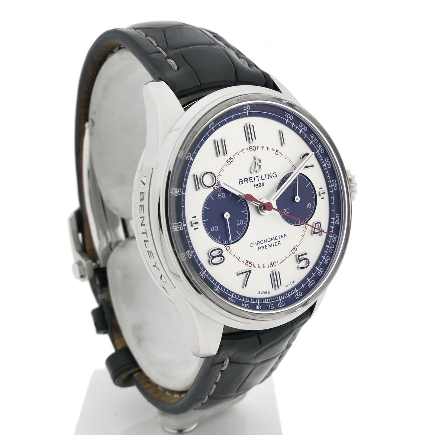 Breitling for Bentley AB0118A71G1P1 (2022) - Zilver wijzerplaat 42mm Staal (3/8)