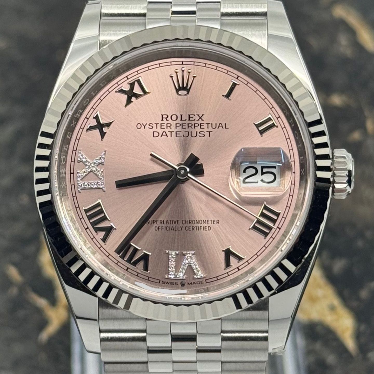 Rolex Datejust 36 126234 (2025) - Pink dial 36 mm Steel case (2/8)