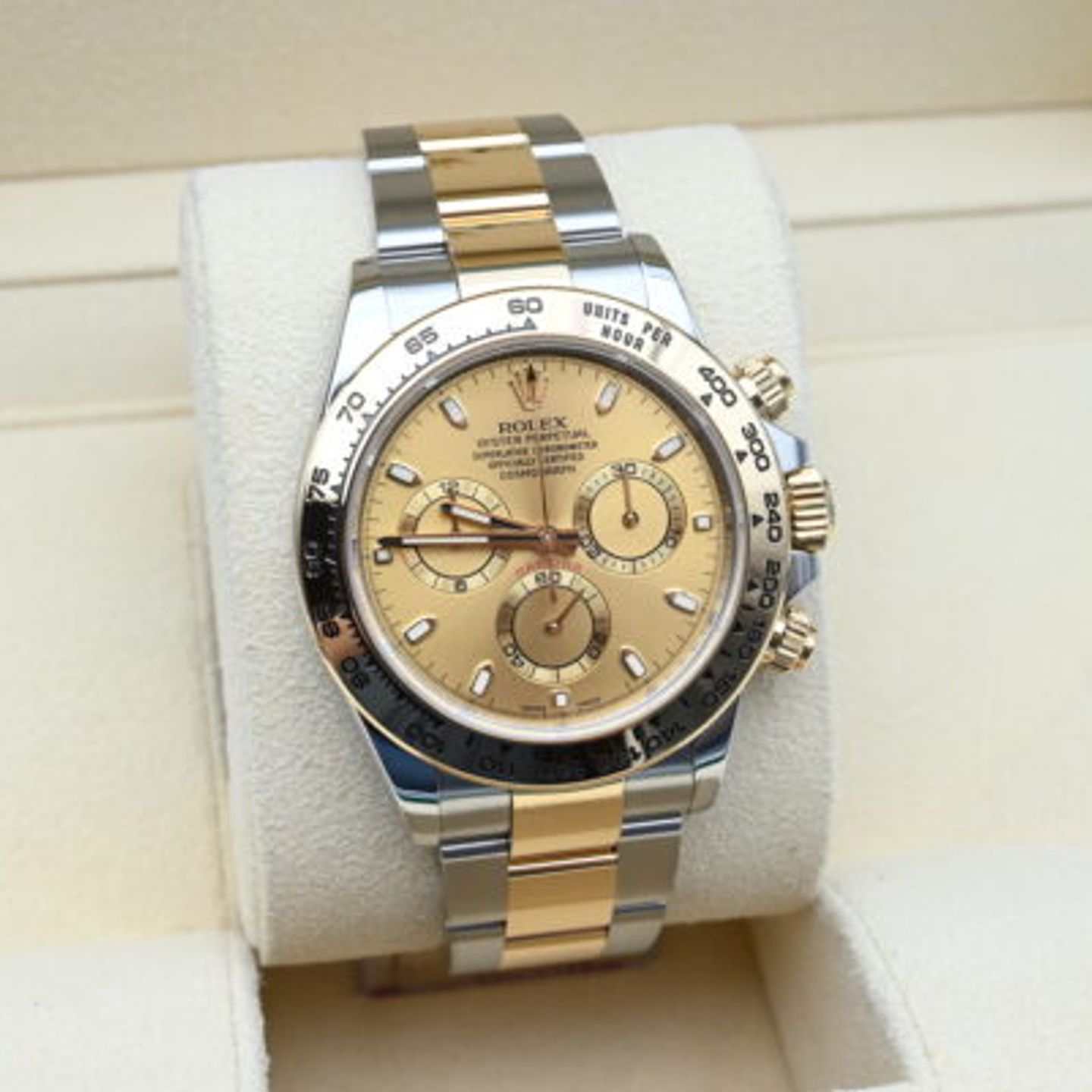 Rolex Daytona 116503 (2021) - Champagne dial 40 mm Gold/Steel case (6/8)