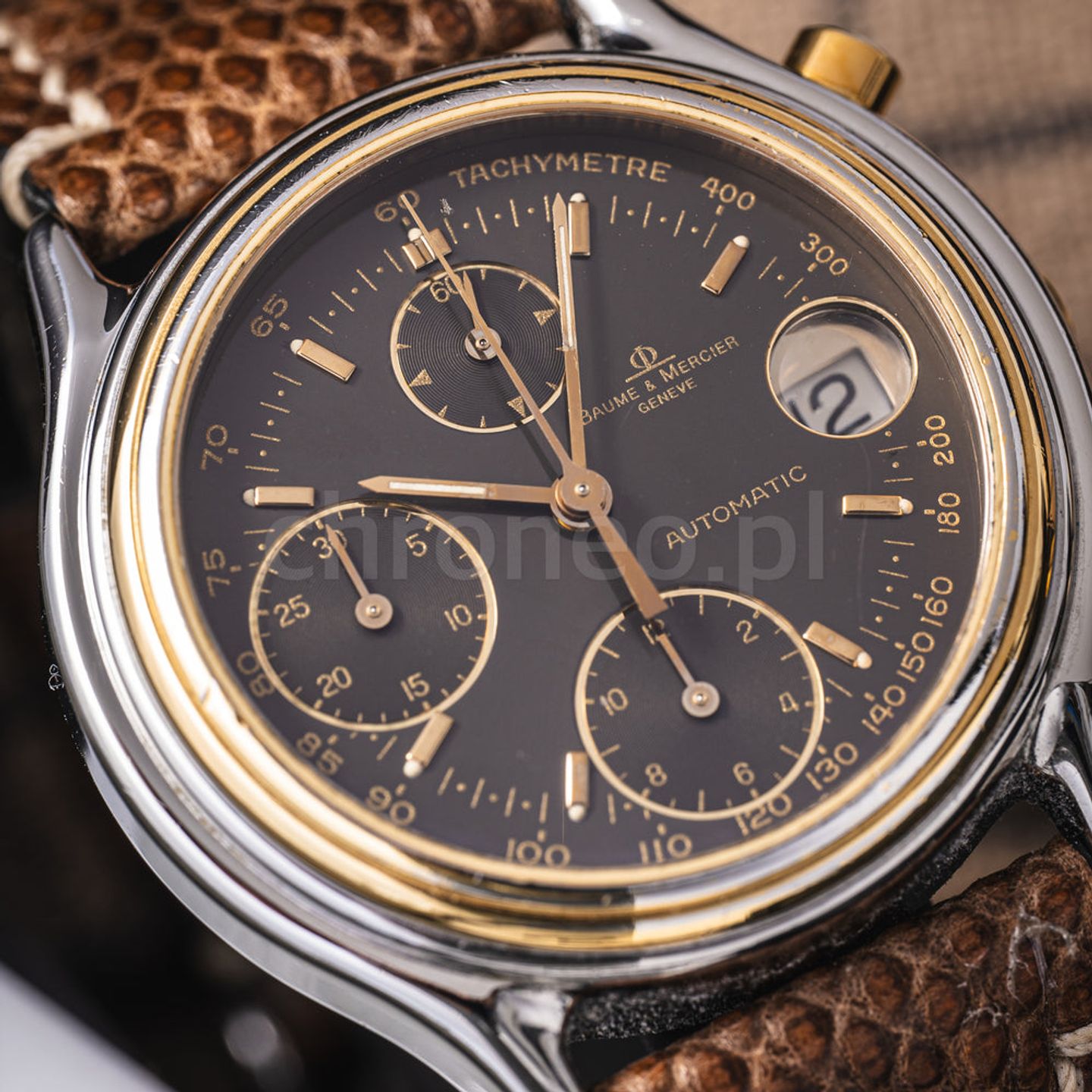 Baume & Mercier Baume M0A10686 (Unknown (random serial)) - Black dial 41 mm Steel case (3/8)