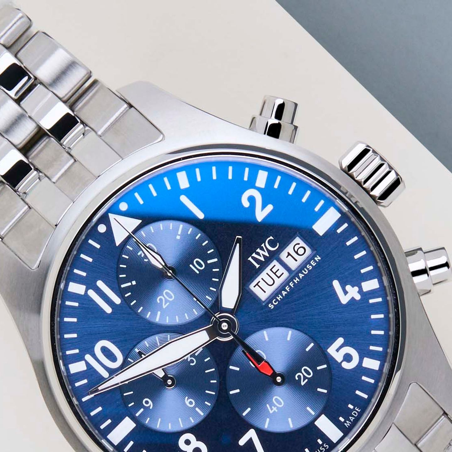 IWC Pilot Chronograph IW388102 (2026) - Blauw wijzerplaat 41mm Staal (3/8)