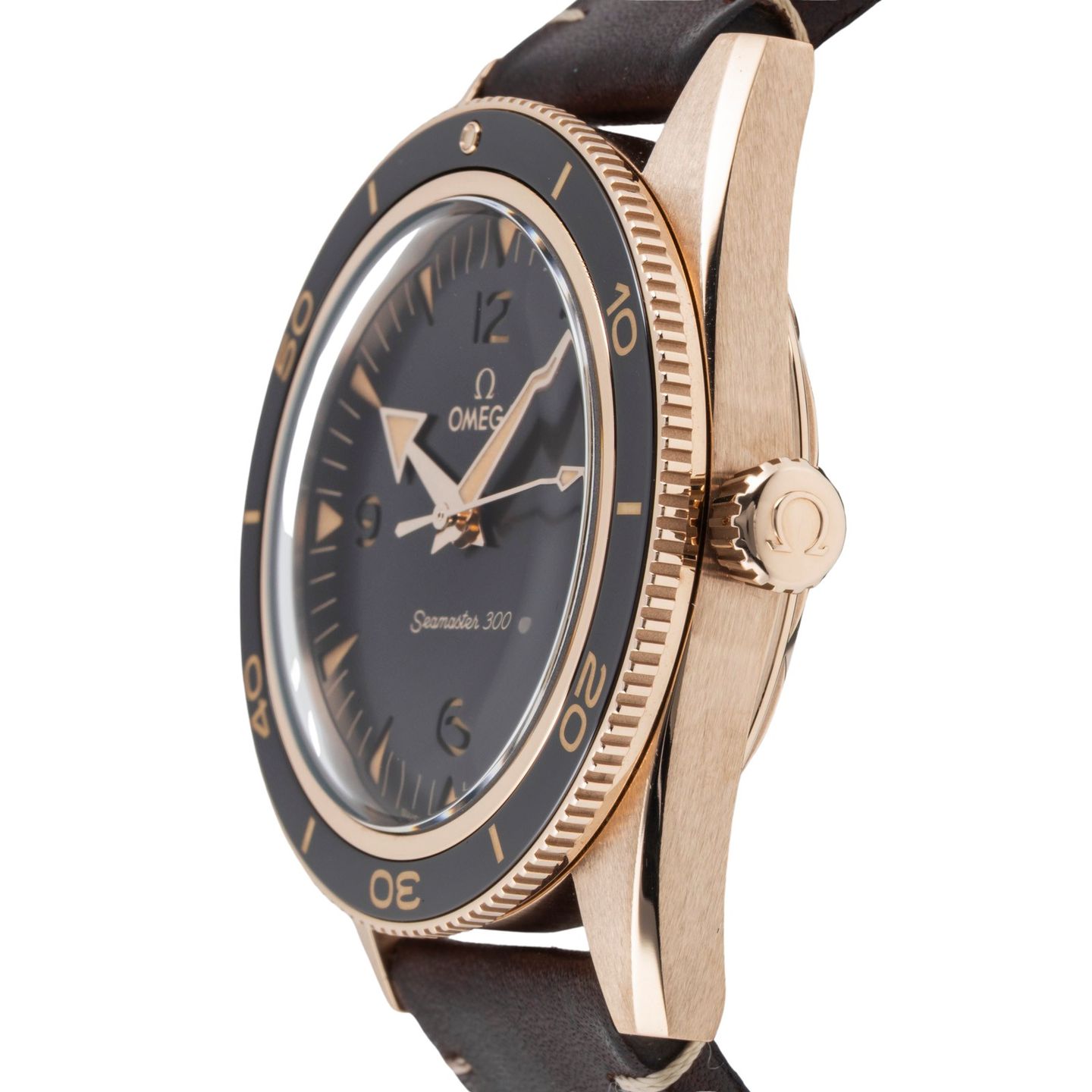 Omega Seamaster 300 234.92.41.21.10.001 (Unknown (random serial)) - Brown dial 41 mm Rose Gold case (6/8)