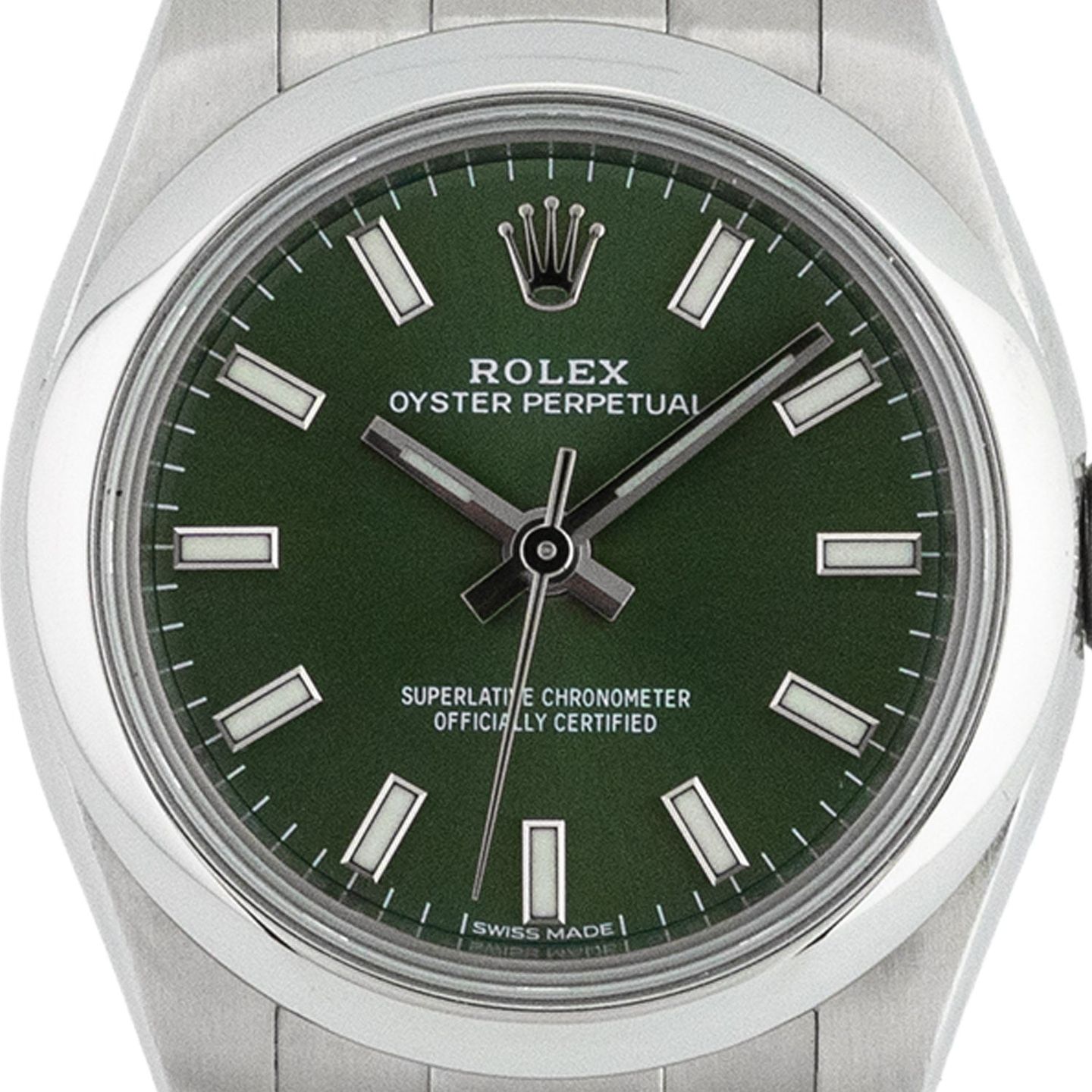 Rolex Oyster Perpetual 26 176200 (2020) - Groen wijzerplaat 26mm Staal (2/6)