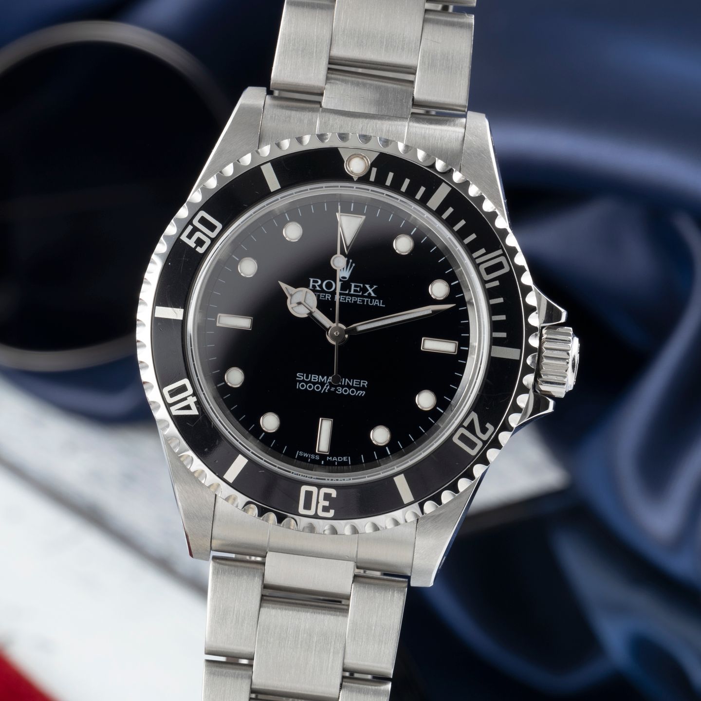 Rolex Submariner No Date 14060M (2006) - Zwart wijzerplaat 40mm Staal (3/8)