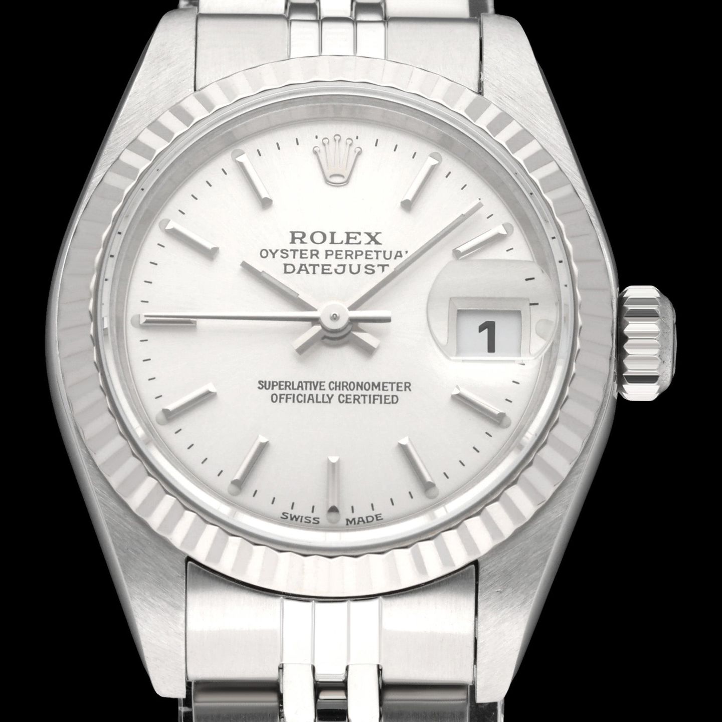 Rolex Lady-Datejust 79174 (2003) - 26mm Staal (1/8)